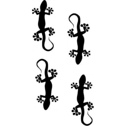 X4 Gecko GECKOS LIZARD Wall Tattoo Sticker Sticker Car Bike Motorhome PVC Wall Sticker 20 Colour Choose