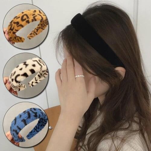 2020 Velvet Bezel Women Headband Girls Vintage knit Hair Bands Soft Hairband Headwear Hair Rubbers Elastic Hair Bands