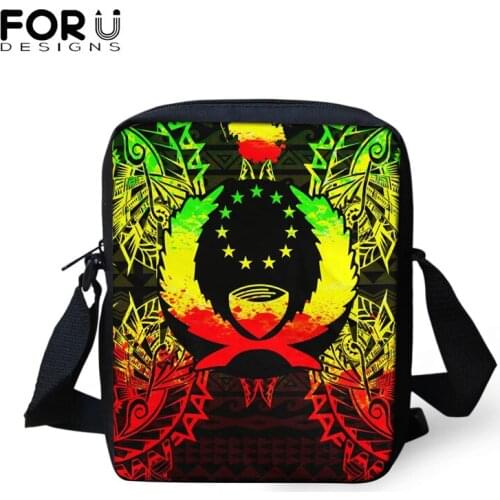 FORUDESIGNS Gradient Tribal Pohnpei Polynesian Hot Sale Women Small Flap Fashion Shoulder Bags Color Design Travel Crossbody Bag