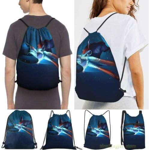 Subnautica Sea Monster Women Drawstring Sackpack Gym Bags Men Outdoor Travel Backpacks For Training Fitness Swimming Bag
