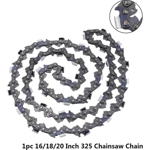 1pc 16/18/20 Inch Chainsaw Chain Fit For 325 Gasline Chainsaw 64/72/76 Drive Link Chainsaw Blade 0.325''LP 058 Electric Saw