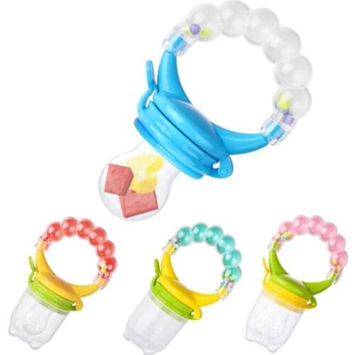 1Pcs Baby Pacifiers Nipples Feeding Fresh Food Nibbler Feeder Kids Fruit Feeder Safe Baby Supplies Nipple Teat Pacifier Bottles