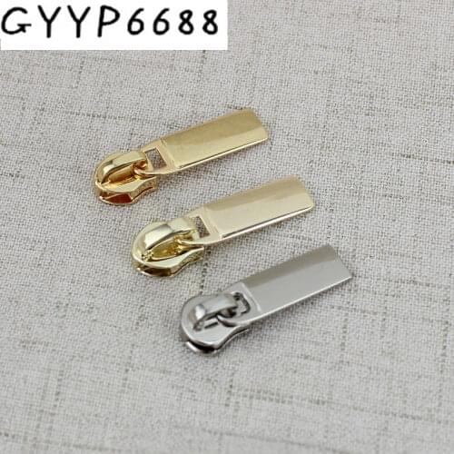 10sets 100sets 5# slider metal Plating accessory for bags Zipper Sliders Metal Zipper Pulls zipper Head Repair Kit Replacement