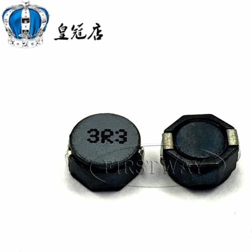 10pcs/SMD power inductors 8D43 3.3UH 5A word:3R3 PS8D43-3R3NT 8*8*4.3MMShielding inductance