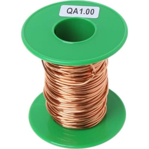 100Grams/lot 12m Polyurethane Enameled Copper Wire 1.0mm QA-1/155 Welding Wires