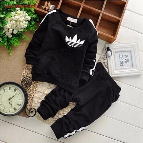 Brand Spring Autumn Baby Clothes Children Boys Girls Long Sleeve Coat Pants 2Pcs/sets Toddler Clothing Infant Kids Tracksuits