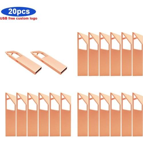 20pcs/lot Personalize logo usb flash drive 64GB 32GB memoria usb16G 8GB 4GB pen drive pendrive u disk memoria cel usb stick gift