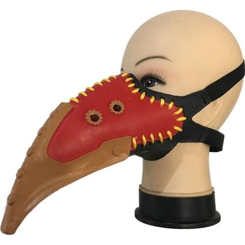 2021 Anime My Hero Academia Young Master Crow Mask Plague Doctor Beak New Latex Halloween Peripheral Props