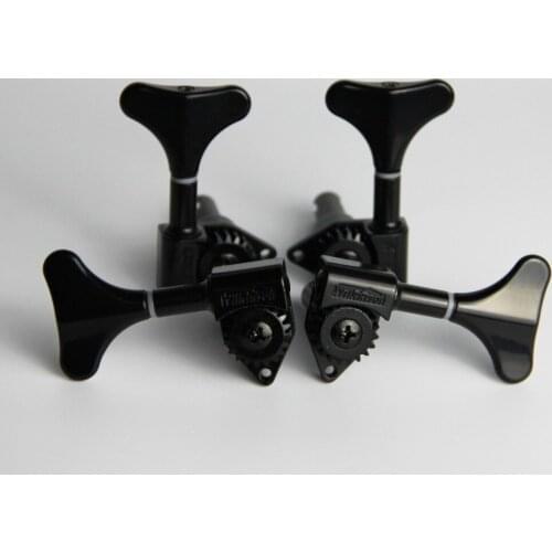 2R2L Wilkinson WJB-750 Black Bass Guitar Machine Heads Open Gear New