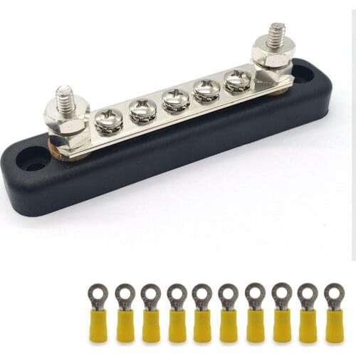 5 Position Earth Connector Screw Terminal Block Copper Bridge