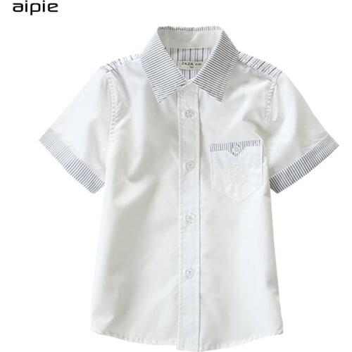 Aipie Boys' Short Sleeve Shirts