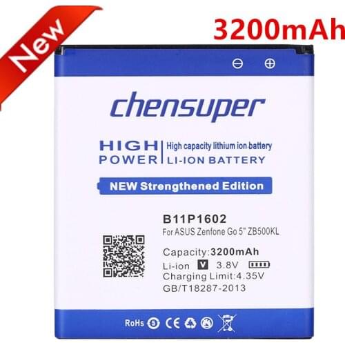 3200mAh B11P1602 Battery for ASUS Zenfone Go 5" ZB500KL X00AD X00ADC X00ADA mobile phone battery