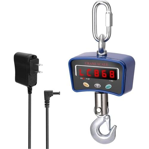 Mini LCD Digital 1000kg Crane Scale Portable Industrial Electronic Heavy Duty Weight Hook-Hanging Scale