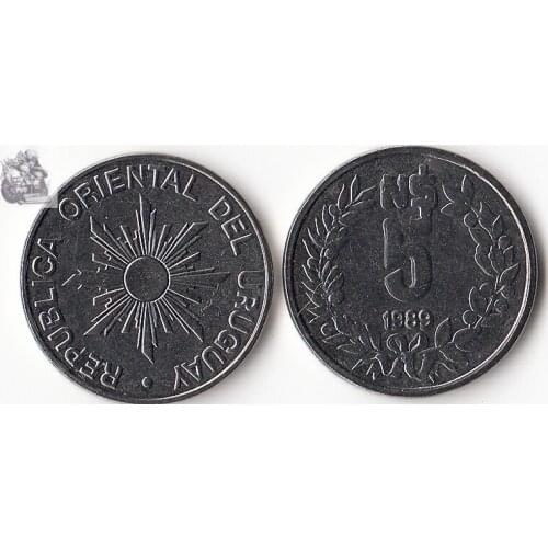 Uruguay 5 pesos America coins Decor New original coin UNC Commemorative edition 100% real