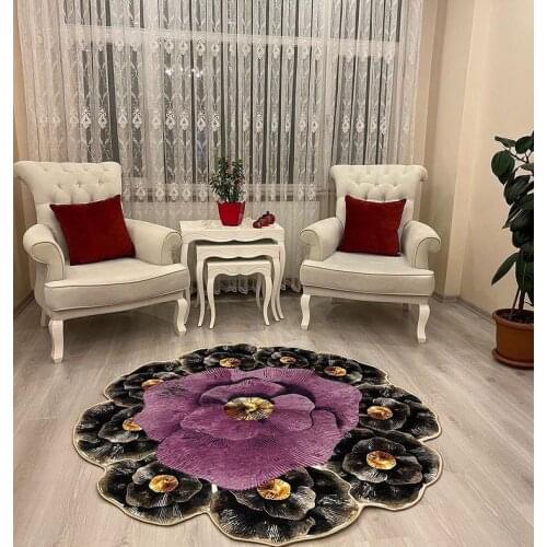Elegant Soft Surface Stylish Anti Slip Floor Living Room Bedroom Corridor Carpet