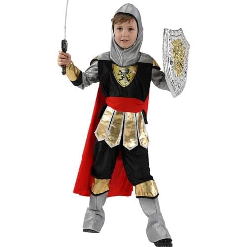 Boy Carnival Purim Royal Warrior Costume Heroic Little Prince Outfit Cosplay Halloween Fancy Party Dress