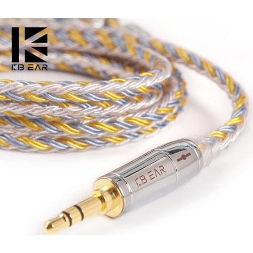 KBEAR 16 Core Upgraded Silver Plated Copper Cable 2.5/3.5/4.4MM With MMCX/2pin/QDC TFZ For KZ ZS10 ZSN Pro ZSX BLON BL-03 V90