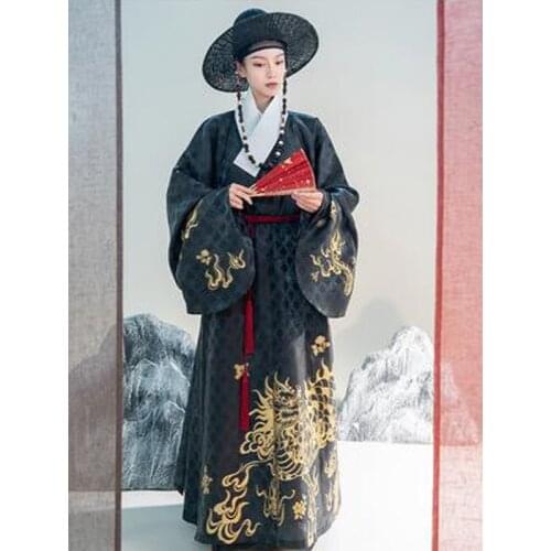 Chinese Style Traditional Hanfu Suit For Men Ming Dynasty Ancient Clothes