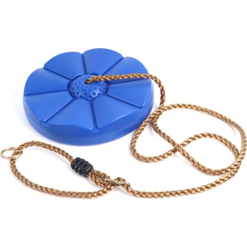 Round Rope Swings Outdoor Playground Children Swing Disc Toy Seat Kids Swing Hanging Garden Play Entertainment Activity Descrip