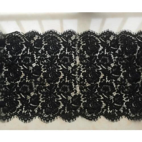 Wide 45cm* 300CM Embroidered Lace Fabric Hollow Mesh Cotton Fabric Lace Sewing Material DIY Fashion Wedding Dress Lace