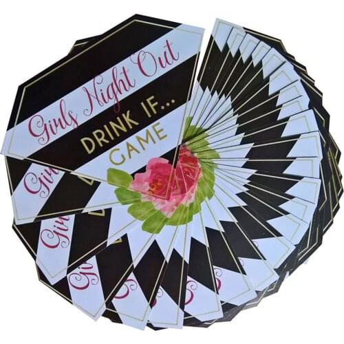 Hen Party Girls Night Out Game Cards Bachelorette Party Drinking Dare Cards Wedding Team Bride To Be Party Decoration Supplies