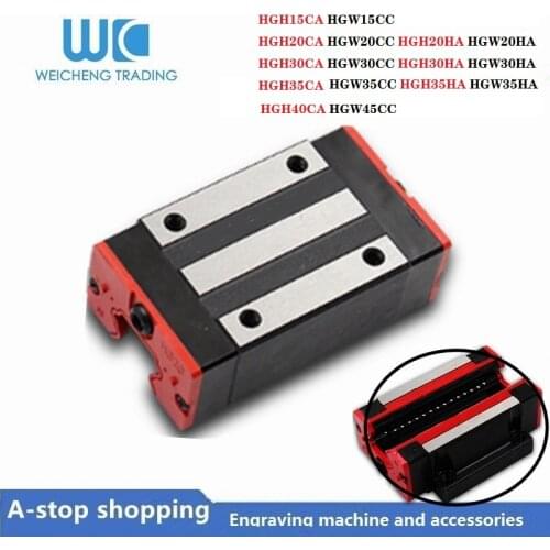 Linear guide rail block HGH15CA HGW15CC HGH20CA HGH25CA HGH30CA linear block carriage HGR15 for CNC parts