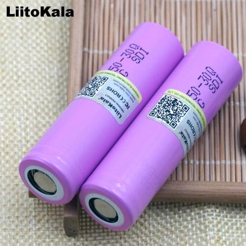 2PCS Liitokala 100% original brand 3.7V INR18650 30Q battery 3000mAh lithium battery inr18650 powered rechargeable battery