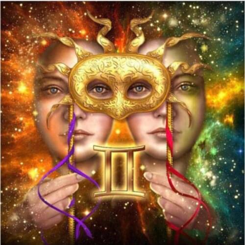 Mask man diamond painting zodiac embroidery mosaic wedding decor diamond dotz rhinestone picture puzzle toy drawing wall decor