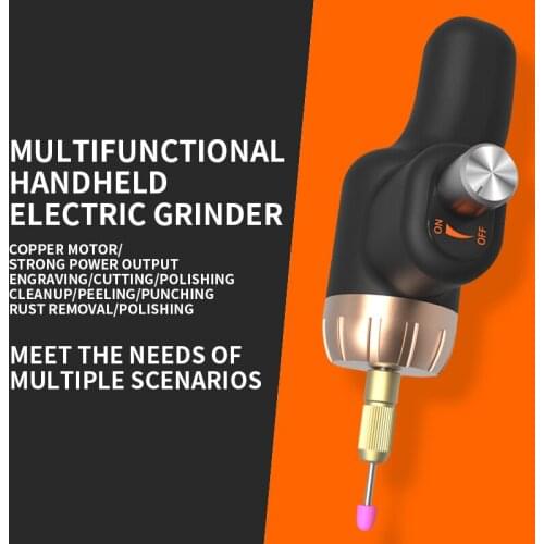 Mini electric grinder, small hand-held electric grinder, grinding head, polishing, polishing, drilling and engraving tooL