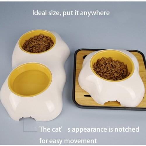 Dog bowl pet food bowl cat bowl pet supplies dog supplies dog food bowl cat food container double dog bowl