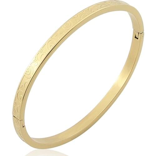 Fashion Parent-child Series Geometric Pattern Bracelet Stainless Steel Love Bangle Woman Jewelry Wholesale