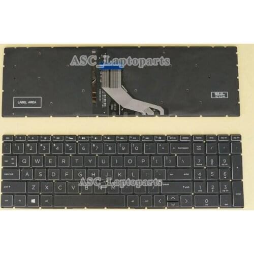 NEW US QWERTY Keyboard For HP Pavilion Gaming 15-ec 15Z-EC000 15-EC0001CA 15-EC0003CA 15-ec0001nq 15-ec0003nq BACKLIT White Side