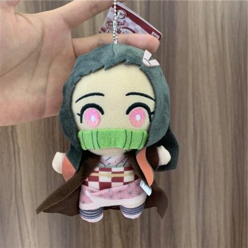 Lover Cartoon Demon Slayer Blade Plush Doll Pendant Kamado Nezuko Lovely Girl Warme Cute Tanjirou Toy 15cm