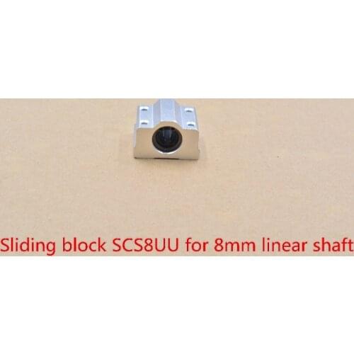 SCS8UU bearing 8mm linear slide block with LM8UU for shaft