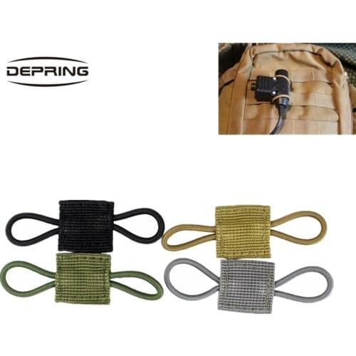 MOLLE Elastic MOLLE Ribbon Buckle Tactical Binding Retainer for PTT Antenna Stick