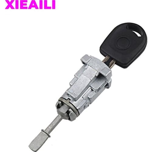 XIEAILI OEM Left Door Lock Cylinder Auto Door Lock Cylinder For Vw 2002-2007 Bora With 1Pcs Key S667
