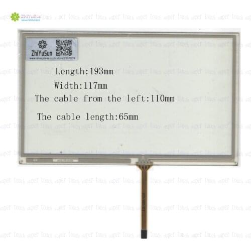 ZhiYuSun HLD-TP-2133 8Inch 193*117 4Wire Resistive TouchScreen Panel Digitizer 193mm*117mm for GPS CAR this is compatible