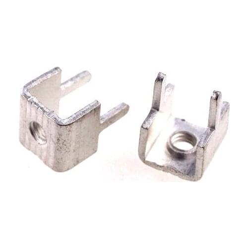 20 pcs Metric PC Screw Terminals Welding M4 M3 2 Pins Through Hole Pitch 7.0 mm Straight Board High Current 20A Brass Tin