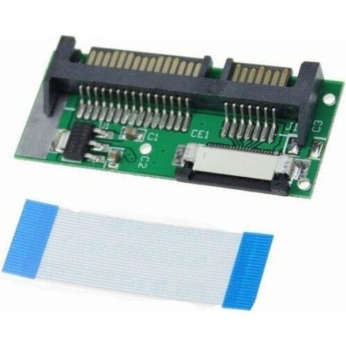 24 Pin SATA LIF To 7+15 22Pin SATA for Macbook Air SSD HDD Adapter Card + Cable TW