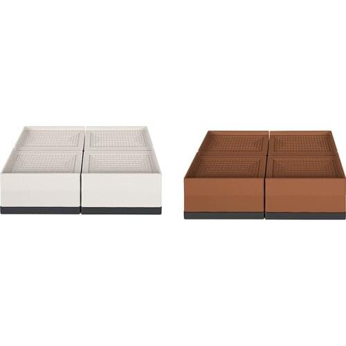 4Pcs Bed Furniture Risers 3 Inch Heavy Duty Adjustable Desk Lifts Leg Extenders For Table Couch Chair Frame Feet