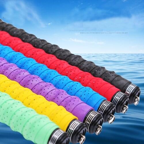 5pcs/lot Anti-slip Fishing Rod Grip Tape Sweat Band Tennis Overgrips Tape Badminton Handle Wrapping Pesca Tools