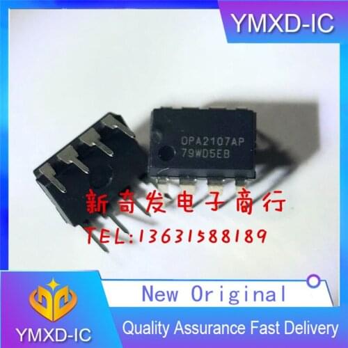 5Pcs/Lot New Original Opa2107ap Precision Audio Low Noise Two-Operational Amplifier Large Device Opa2107 Direct Plug Dip-8