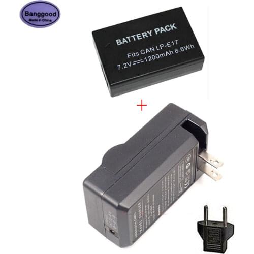 Banggood 7.2V 1200mAh LP-E17 LPE17 LP E17 Camera Battery For Canon EOS 200D 750D 760D 800D 8000D M3 M5 M6 Rebel T6s