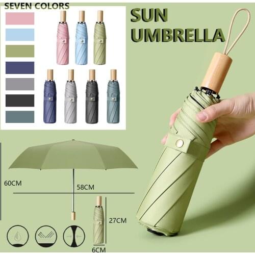 Super Windproof Automatic Umbrella 3 Folding Umbrella Mens Business Umbrella Solid 8 Bones Durable Portable Umbrella 2021 New