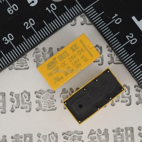 Free shipping new relay HK19F-DC24V-SHG DIP-8 1A 125VAC 2A 30VDC 10pcs/lot