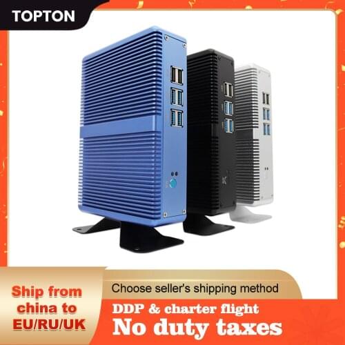 Fanless Mini PC i7 i5 7200U i3 7100U DDR4/DDR3 Win10 Pro Linux WiFi Barebone Nuc Computer HTPC Rugged Tablet PC