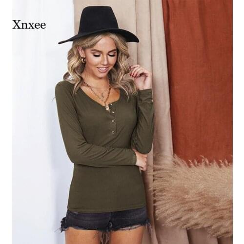 Women Sexy Oneck Button Blouses Spring Fall Solid Shirts Elegant Casual Tops Plus Size Female Vintage Fashion Slim Clothing