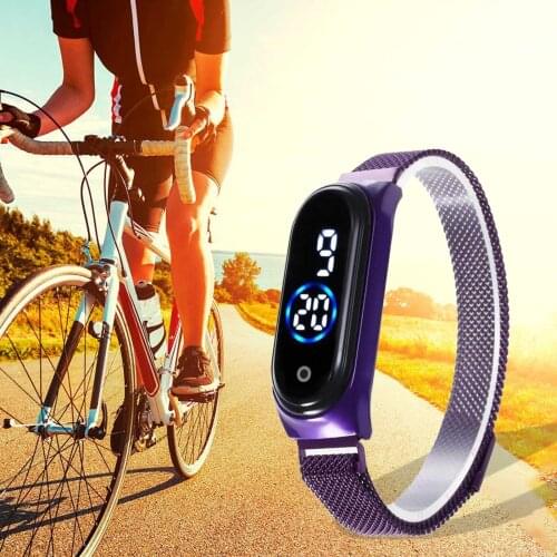 Led Screen Magnet Buckle Strap Watch Casual Fashion Men Women Waterproof Electronic Couple Watch Luxury Brand Digital Watches