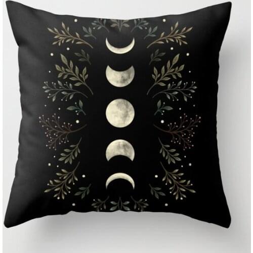 Moonlight Garden Olive Green Decorative Pillow Cushion Covers Square Pillowcase for Sofa Cotton Linen Pillow Cover