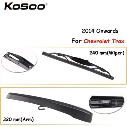 KOSOO Auto Rear Car Wiper Blade For Chevrolet Trax,240mm 2014 Onwards Rear Window Windshield Wiper Blades Arm,Car Accessories